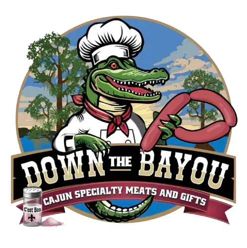 down the bayou official cajun specialty meats & gifts logo